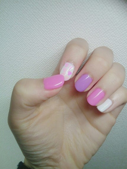 ジェルネイル(ライト対応)/セリア/ジェルネイルを使ったクチコミ(2枚目)