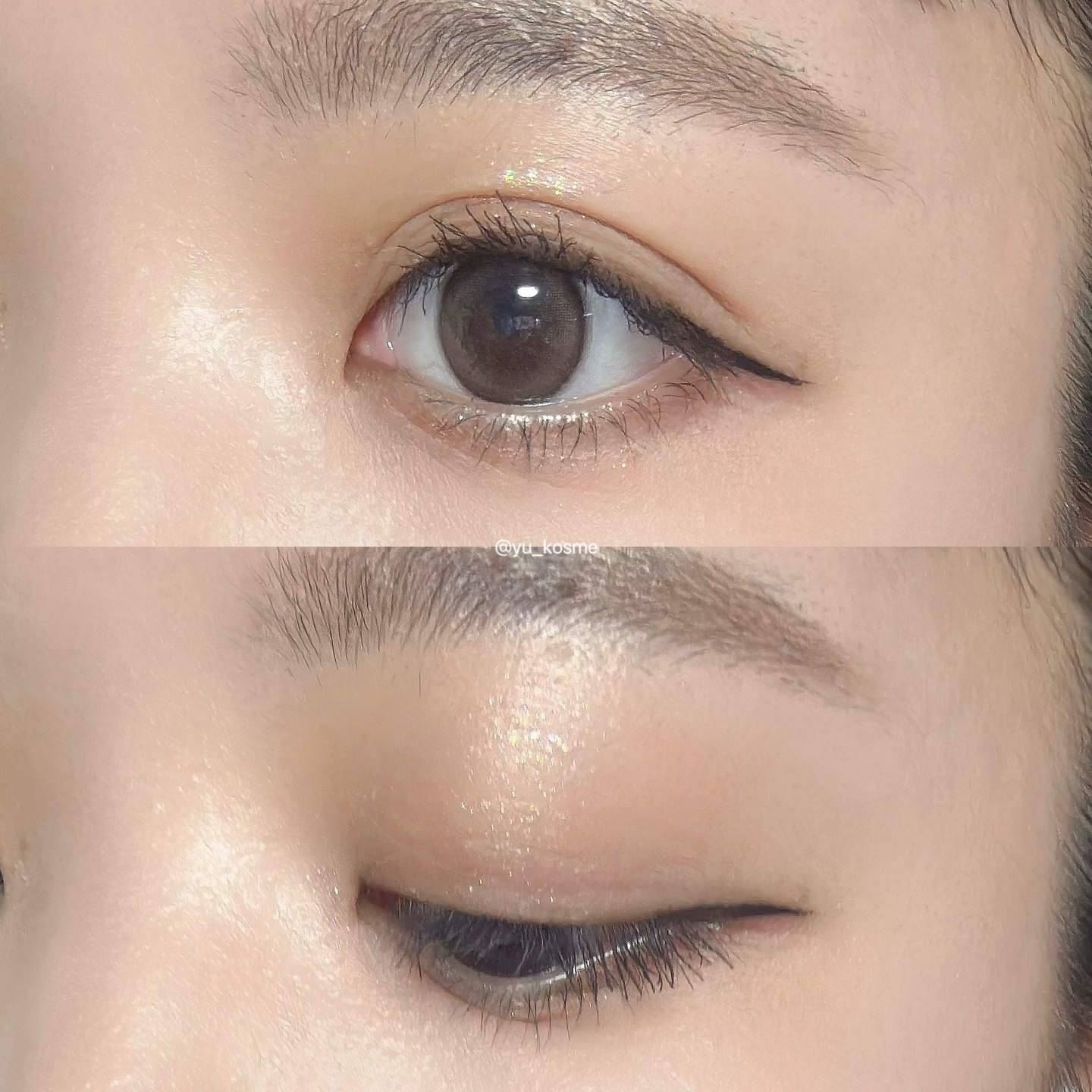 グリッターアイシャドウ 02 SUN BEAM/Dear.A/グリッターを使ったクチコミ（3枚目）