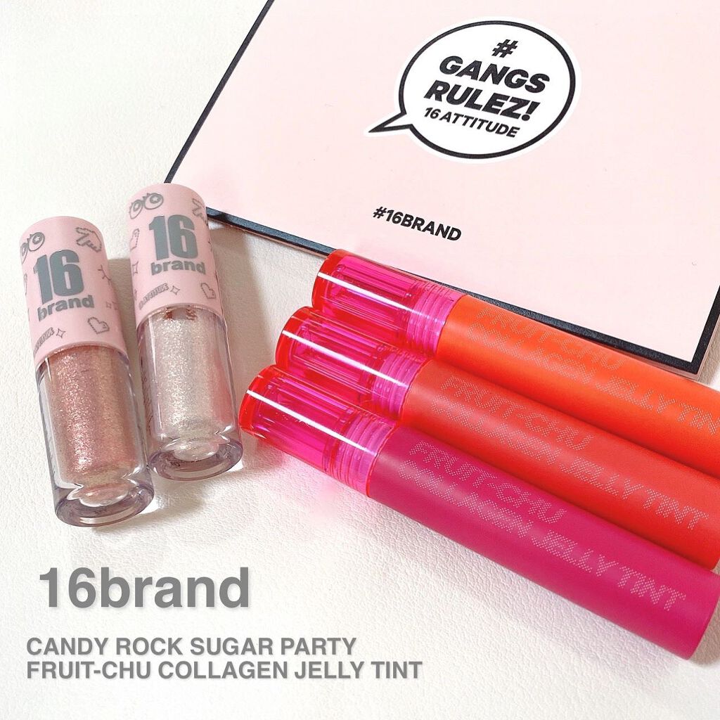 CANDYROCK SUGARPARTY/16BRAND/リキッドアイシャドウを使ったクチコミ(1枚目)