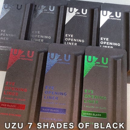 7 SHADES OF BLACK/UZU BY FLOWFUSHI/リキッドアイライナーを使ったクチコミ(9枚目)
