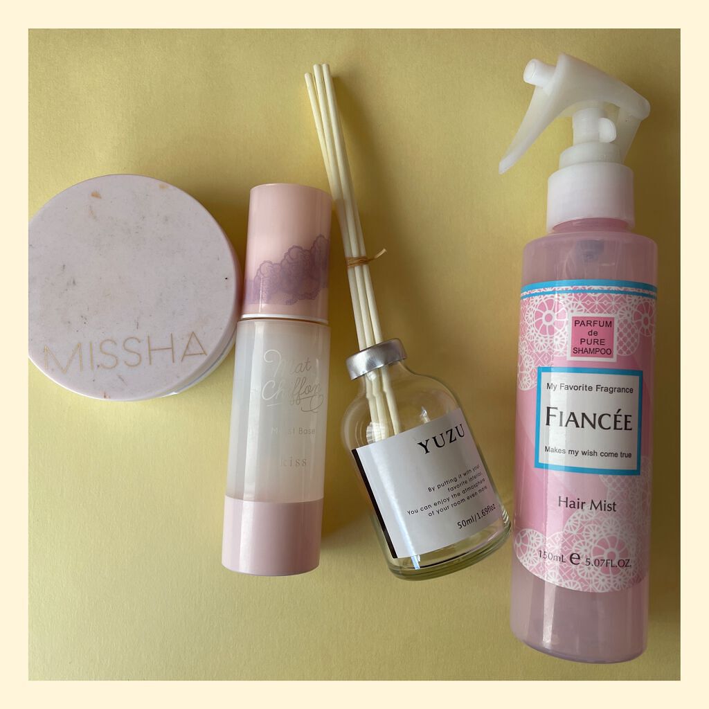 フレグランスヘアミスト ピュアシャンプーの香り/フィアンセ/ヘアミストを使ったクチコミ（1枚目）