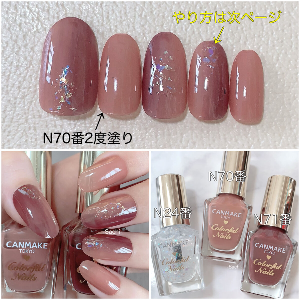 カラフルネイルズ/キャンメイク/マニキュアを使ったクチコミ（2枚目）