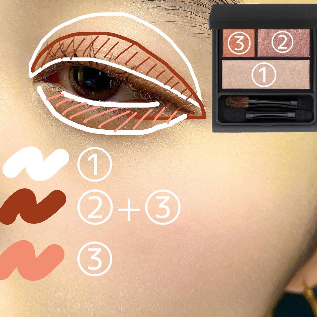 ニュアンス アイシャドウパレット/OSAJI/アイシャドウパレットを使ったクチコミ（3枚目）