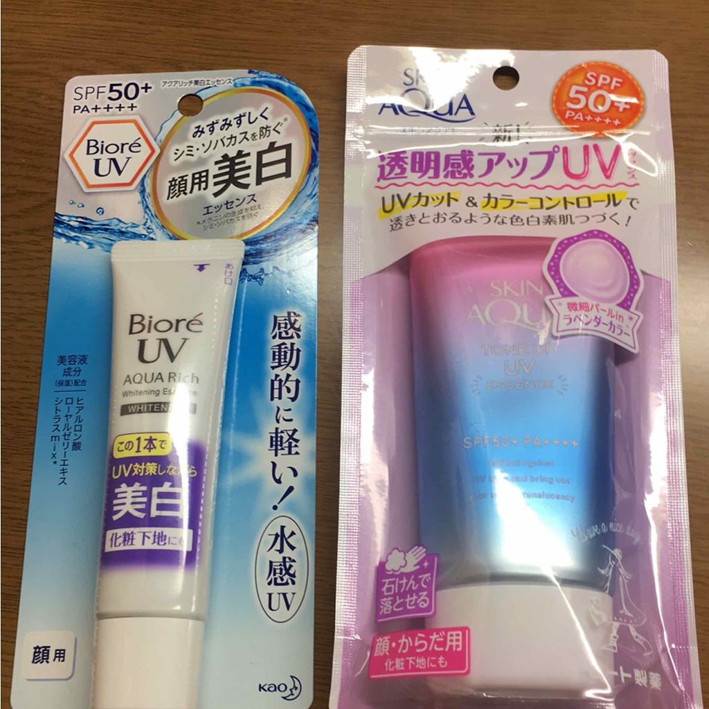 ビオレUV アクアリッチ 美白エッセンス SPF50+/ビオレ/日焼け止め・UVケアを使ったクチコミ(1枚目)