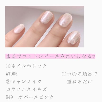ネイルホリック Classic color/ネイルホリック/マニキュアを使ったクチコミ(2枚目)