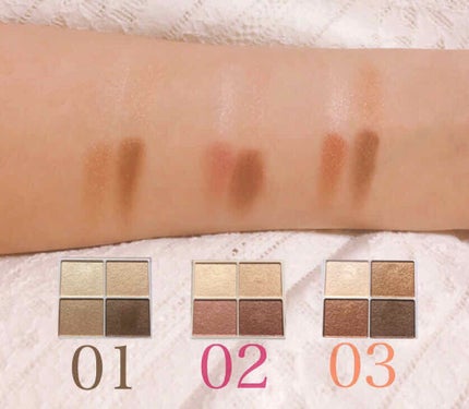 シルキースフレアイズ/キャンメイク/アイシャドウパレットを使ったクチコミ(3枚目)