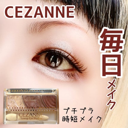 トーンアップアイシャドウ/CEZANNE/アイシャドウパレットを使ったクチコミ(1枚目)