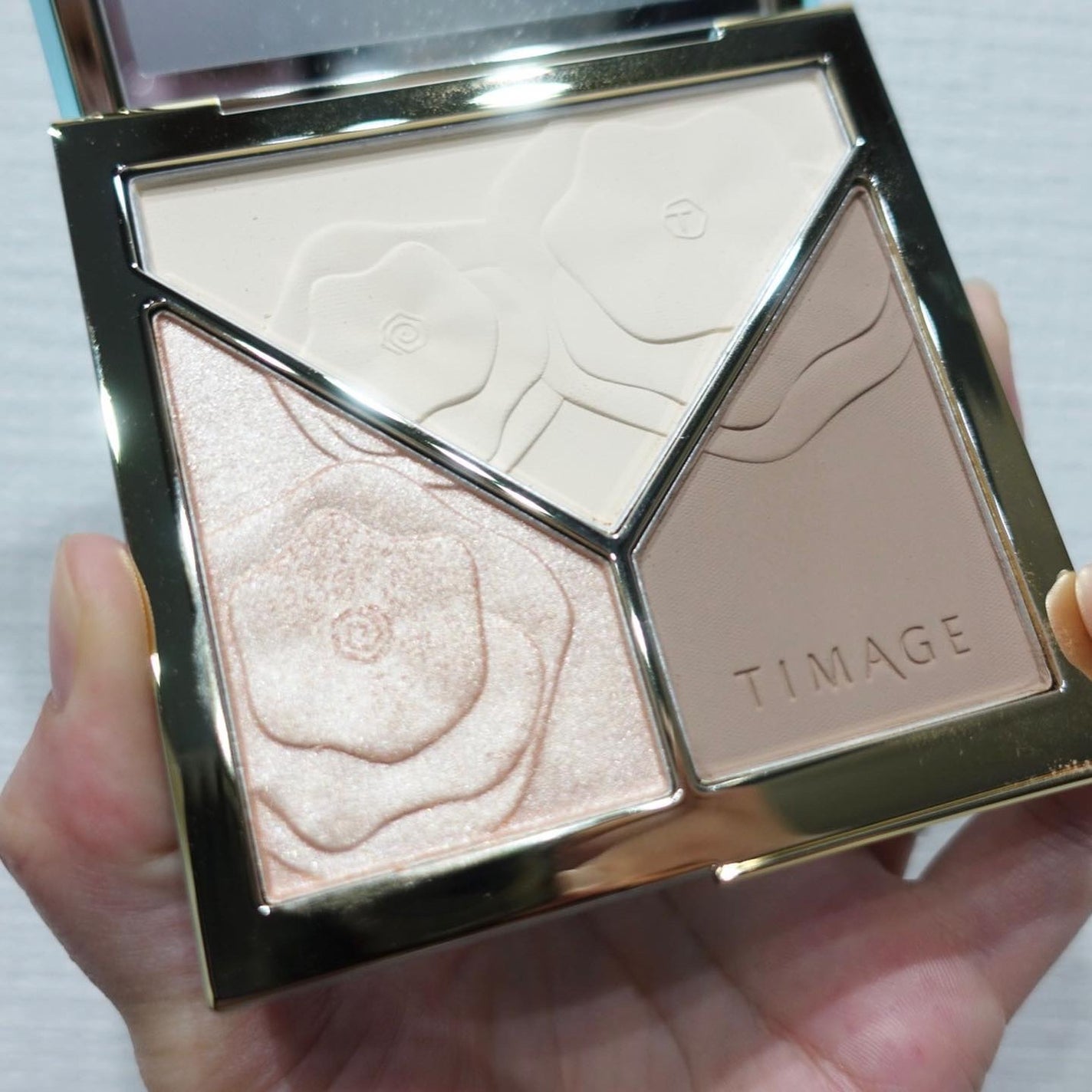 ハイライトシェーディングパレット/TIMAGE/パウダーハイライトを使ったクチコミ(2枚目)