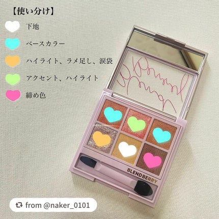オーラクリエイション/BLEND BERRY/アイシャドウパレットを使ったクチコミ(3枚目)