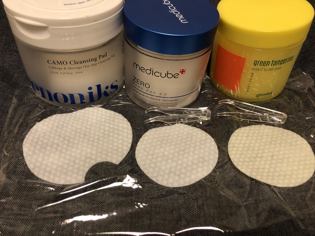 グリーンタンジェリン ビタCダークスポットケアパッド/goodal/トナーパッドを使ったクチコミ（3枚目）