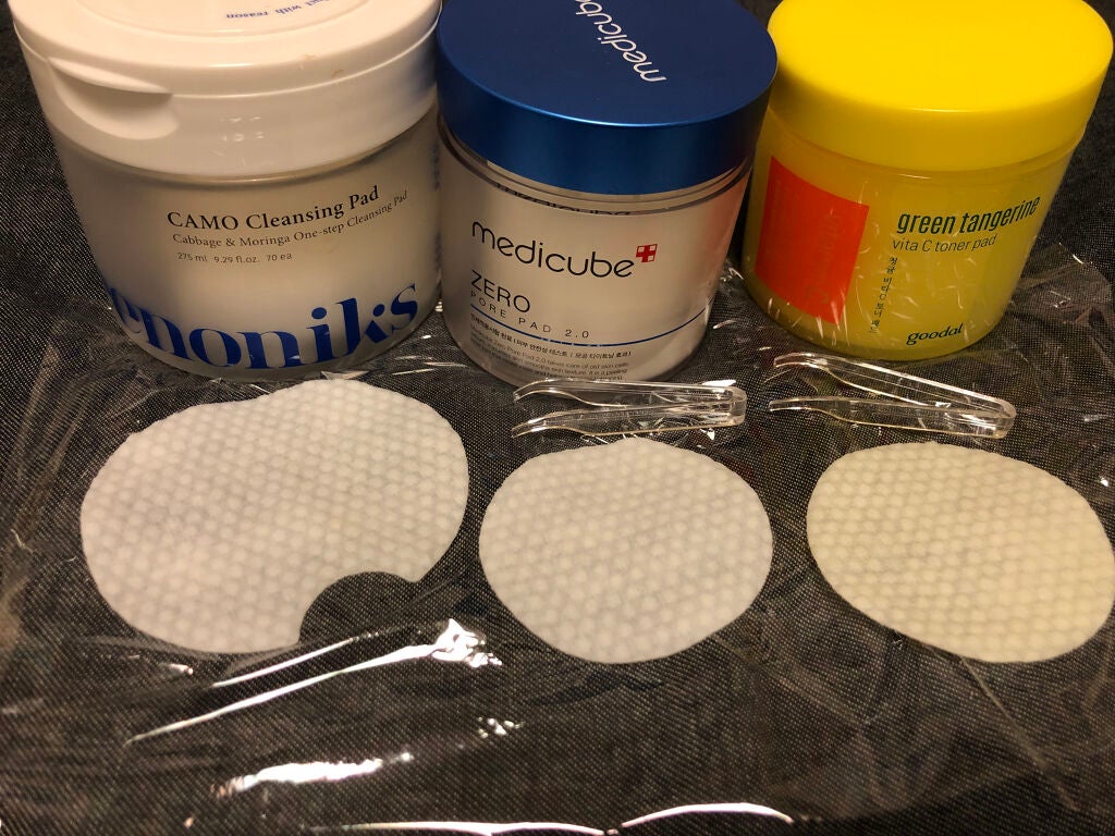 グリーンタンジェリン ビタCダークスポットケアパッド/goodal/トナーパッドを使ったクチコミ(3枚目)