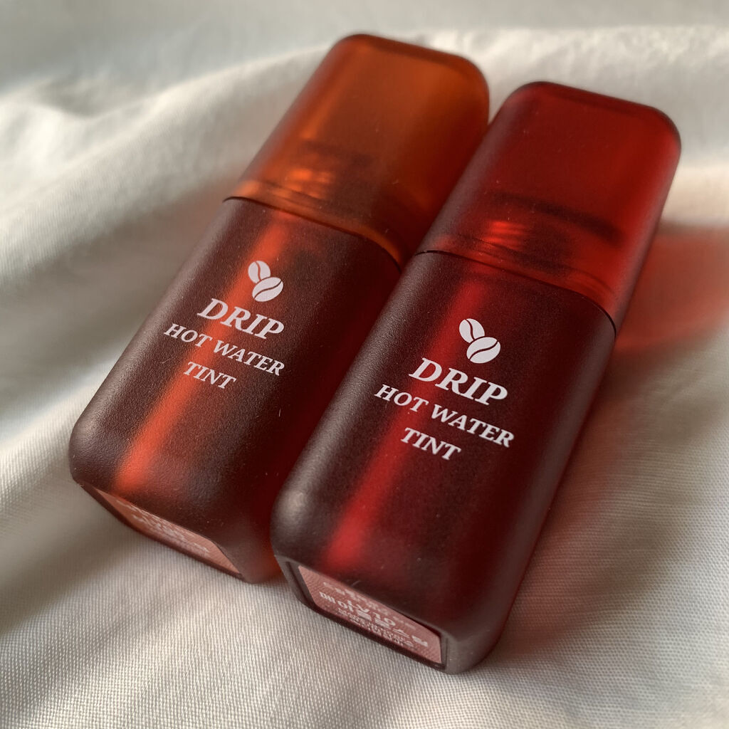 ドリップホットウォーターティント/BLACK ROUGE/リップティントを使ったクチコミ（2枚目）