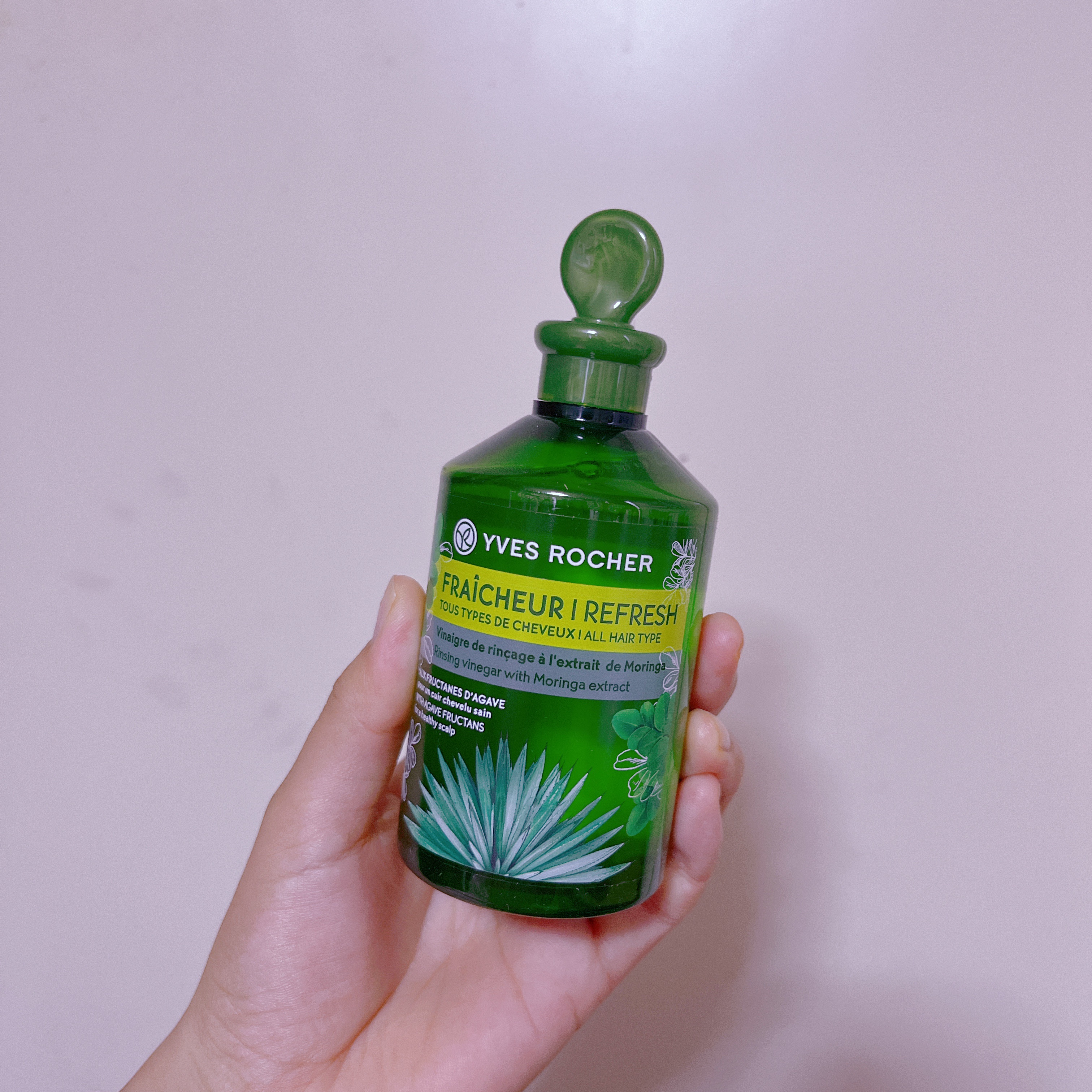 リンシングビネガー ピュアリフレッシュ うるツヤモリンガ  150ml/イヴ・ロシェ/洗い流すヘアトリートメントを使ったクチコミ（1枚目）