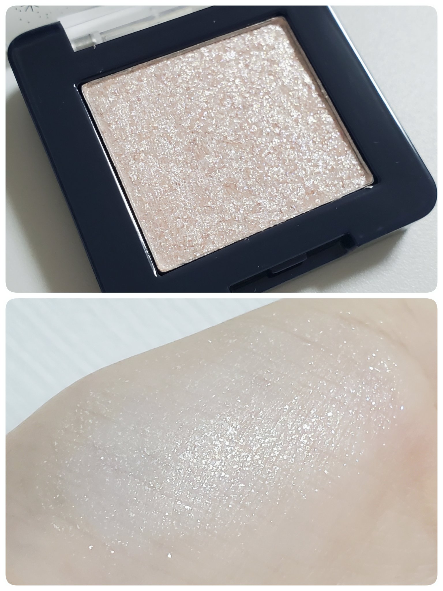 AUSスターダストアイシャドウ/and us/単色アイシャドウを使ったクチコミ（2枚目）