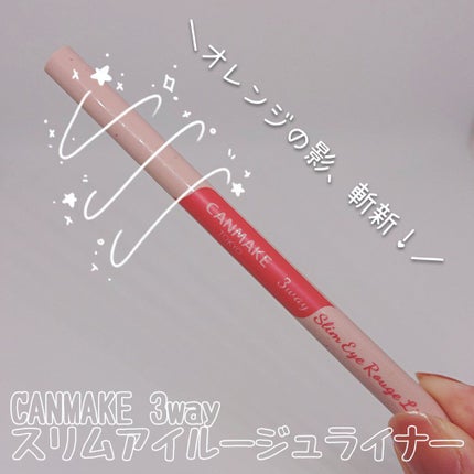 3wayスリムアイルージュライナー/キャンメイク/リキッドアイライナーを使ったクチコミ(1枚目)