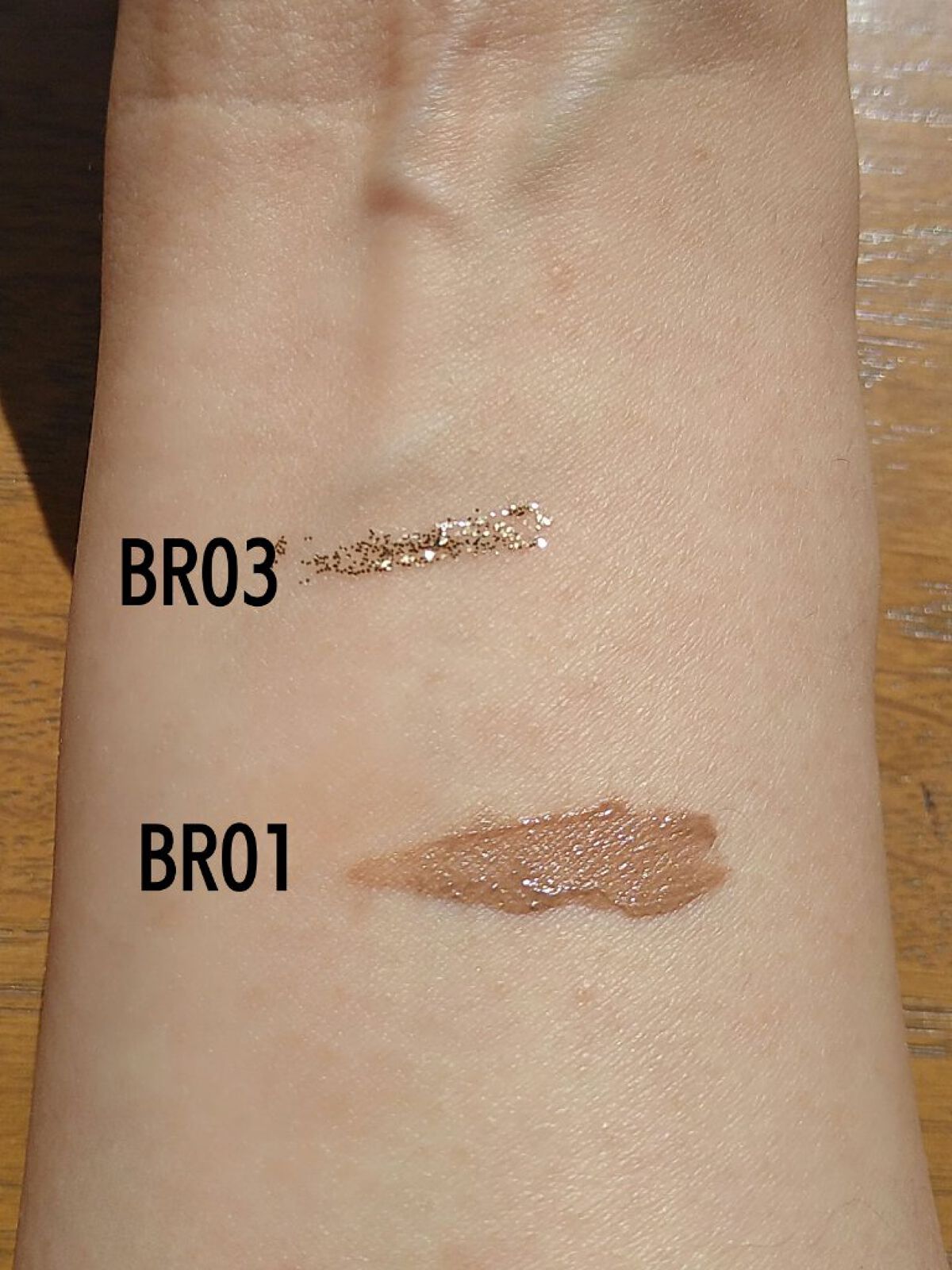 ダイヤモンドシリーズ 星空リキッドアイシャドウ BR 01 秋風/ZEESEA/リキッドアイシャドウを使ったクチコミ（3枚目）