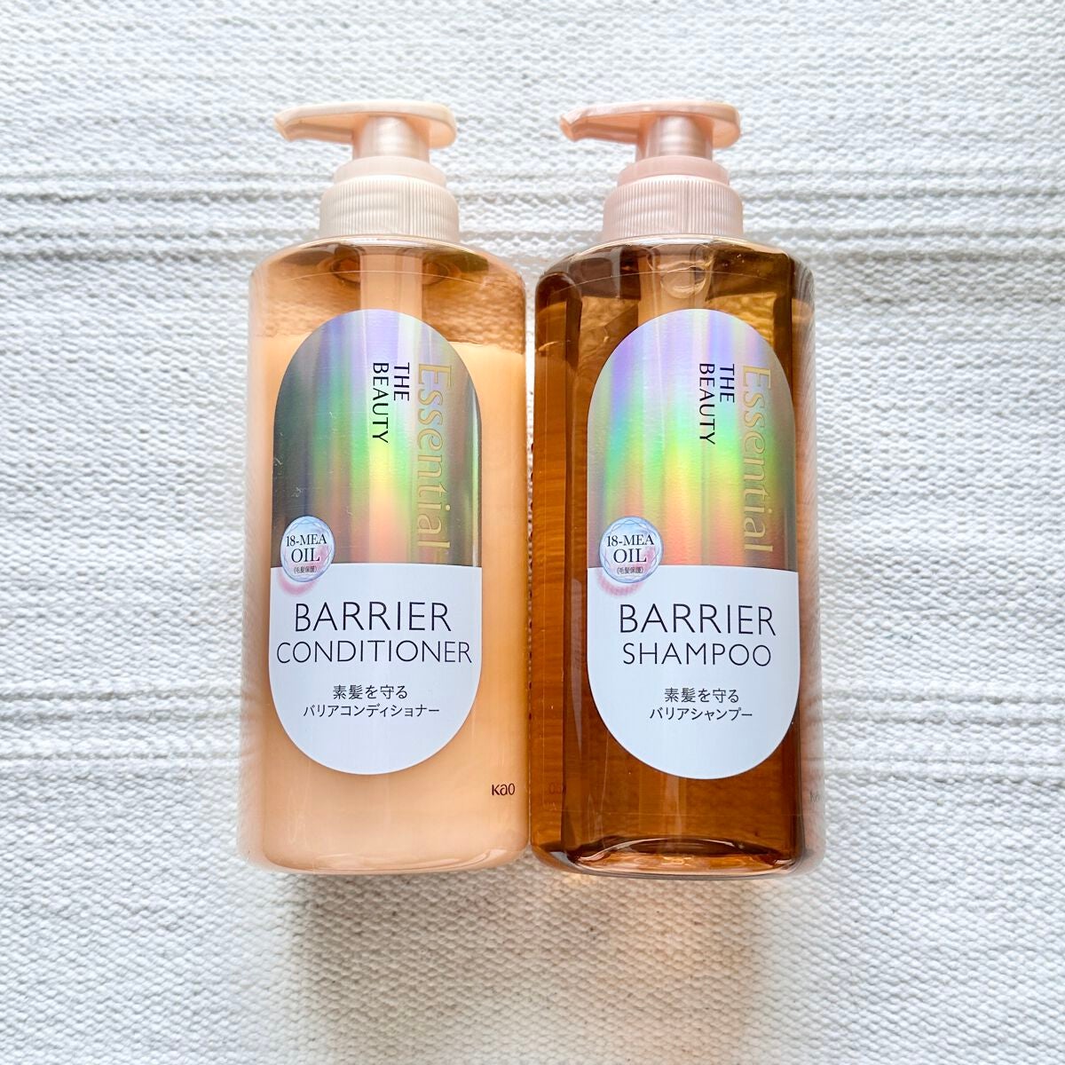 ザビューティ 髪のキメ美容素髪を守る バリアシャンプー/コンディショナー/エッセンシャル/シャンプー・コンディショナーを使ったクチコミ(1枚目)