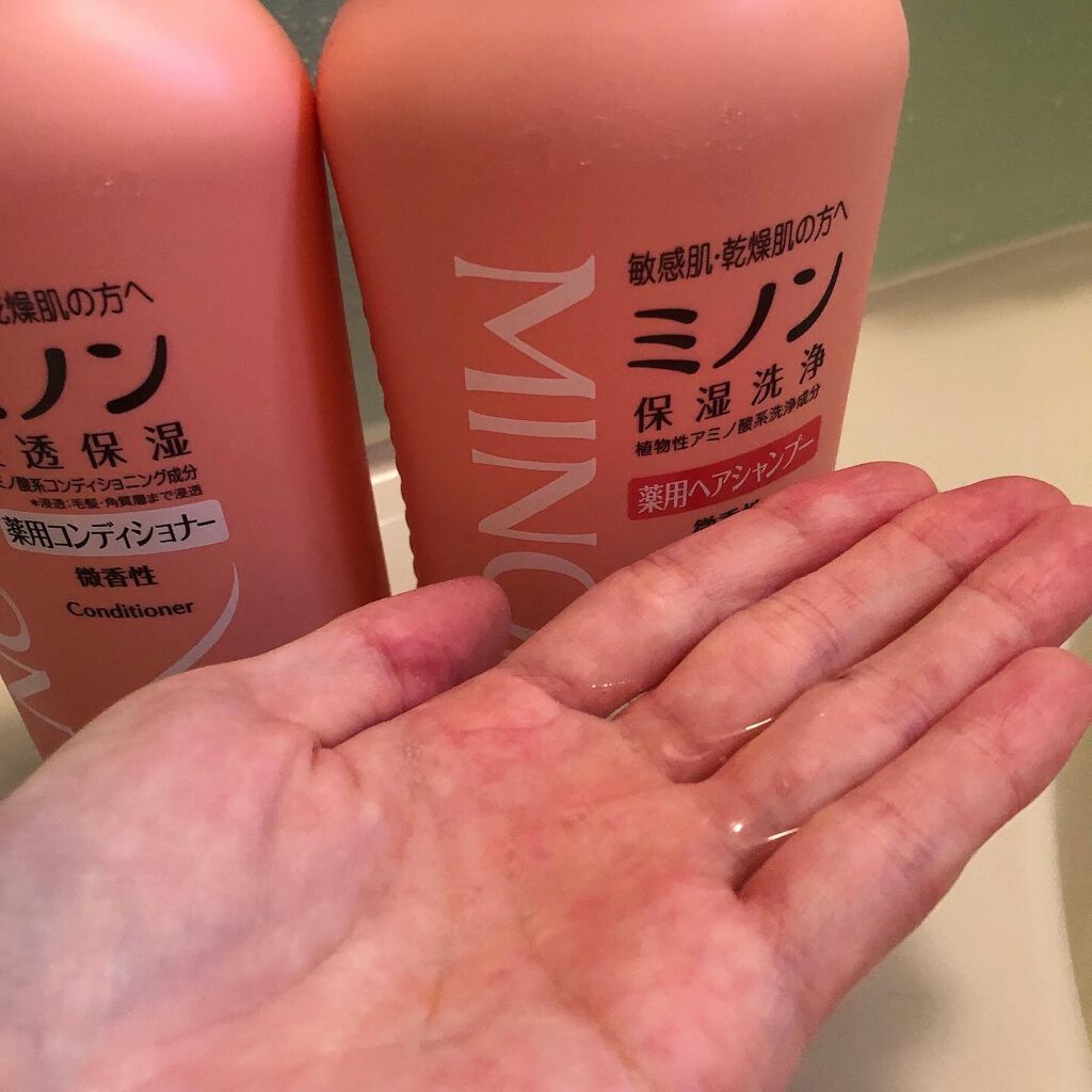 ミノン薬用ヘアシャンプー／薬用コンディショナー/ミノン/市販シャンプーを使ったクチコミ（3枚目）