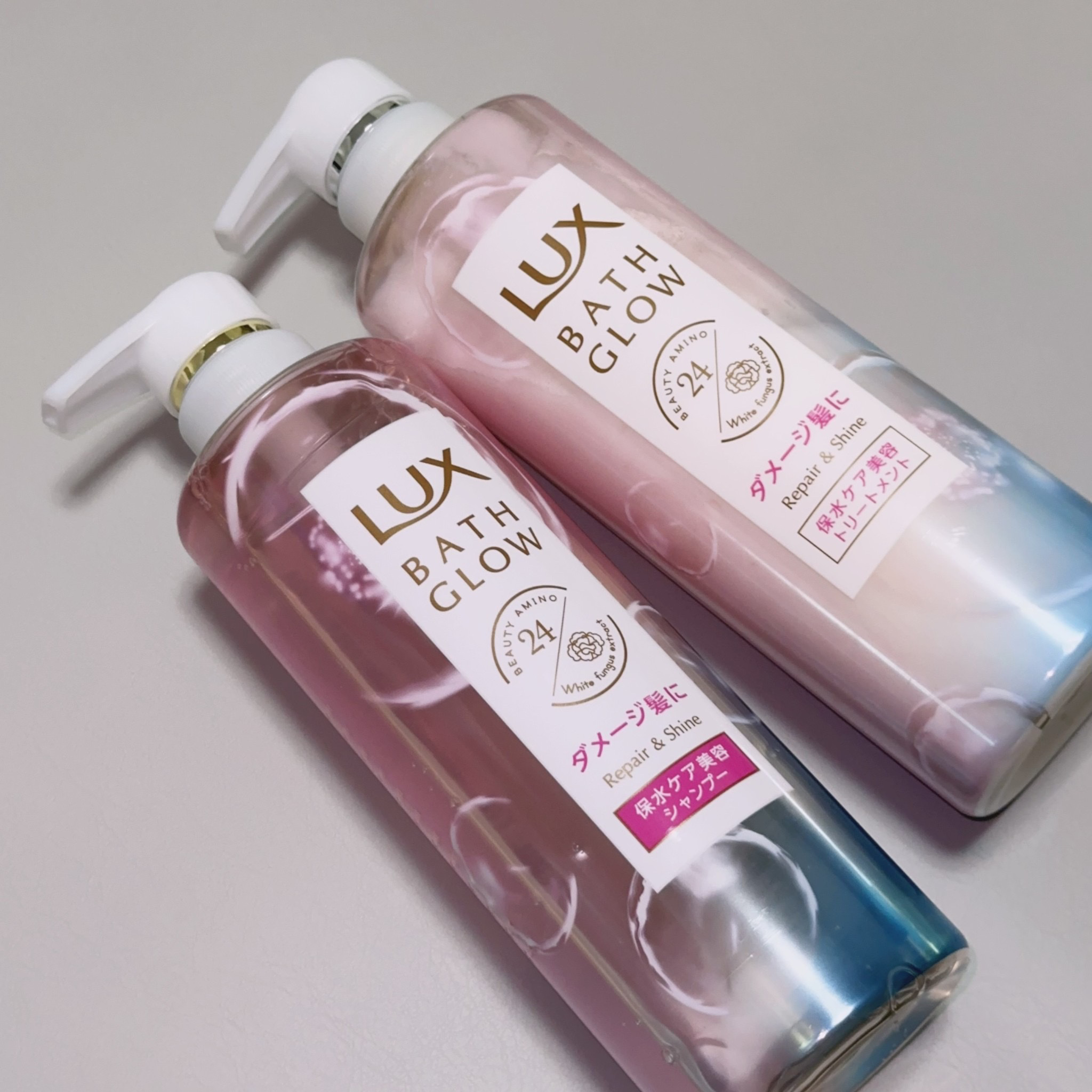 バスグロウ リペア&シャイン シャンプー／トリートメント/LUX/シャンプー・コンディショナーを使ったクチコミ（3枚目）