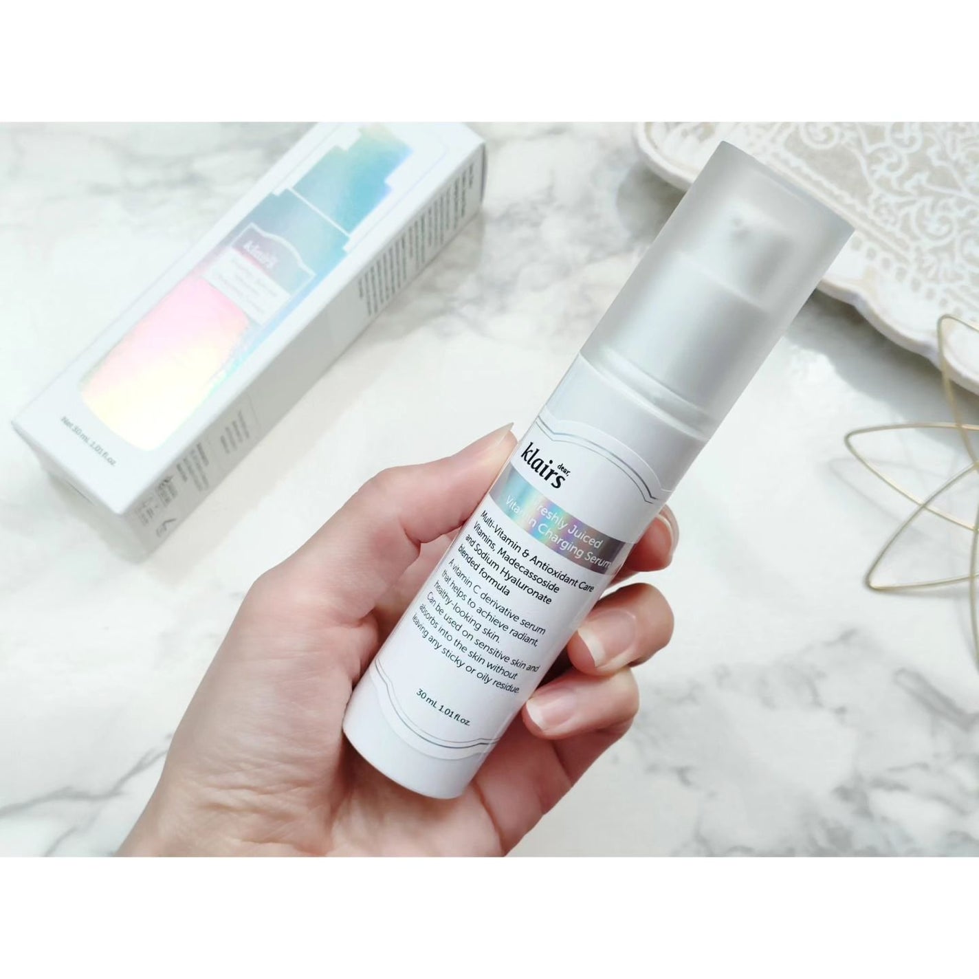 フレッシュリージュースドビタミンチャージングセラム(30ml)/Klairs/美容液を使ったクチコミ(2枚目)