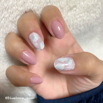 ネイルシール/Qoo10/ネイルシールを使ったクチコミ(3枚目)