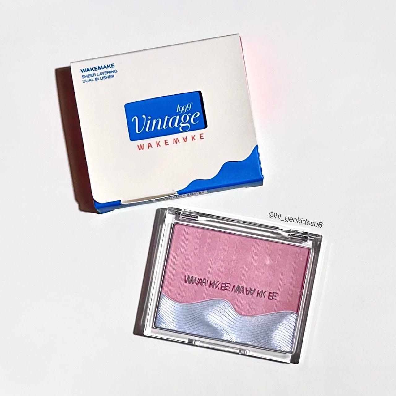 シアーレイヤリングデュアルブラッシャー/wakemake/パウダーチークを使ったクチコミ(1枚目)