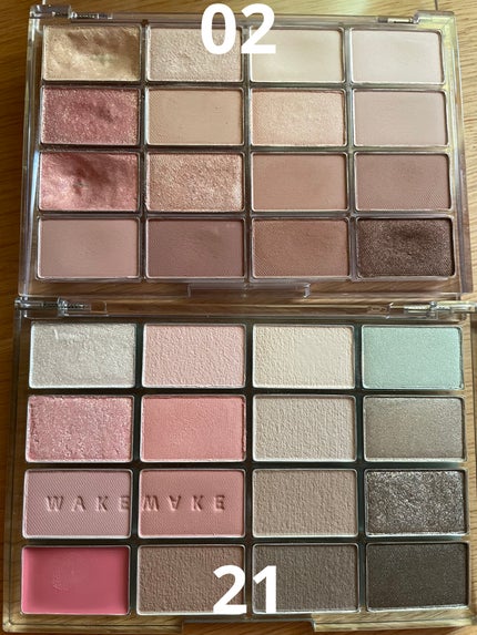 ソフトブラーリングアイパレット/wakemake/アイシャドウパレットを使ったクチコミ(2枚目)