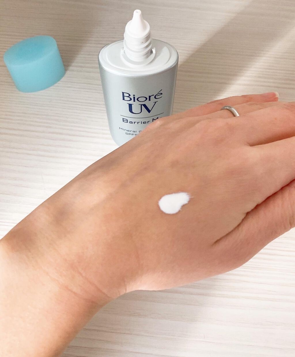 ビオレUV バリア・ミー ミネラルジェントルミルク/ビオレ/日焼け止めミルクを使ったクチコミ（1枚目）