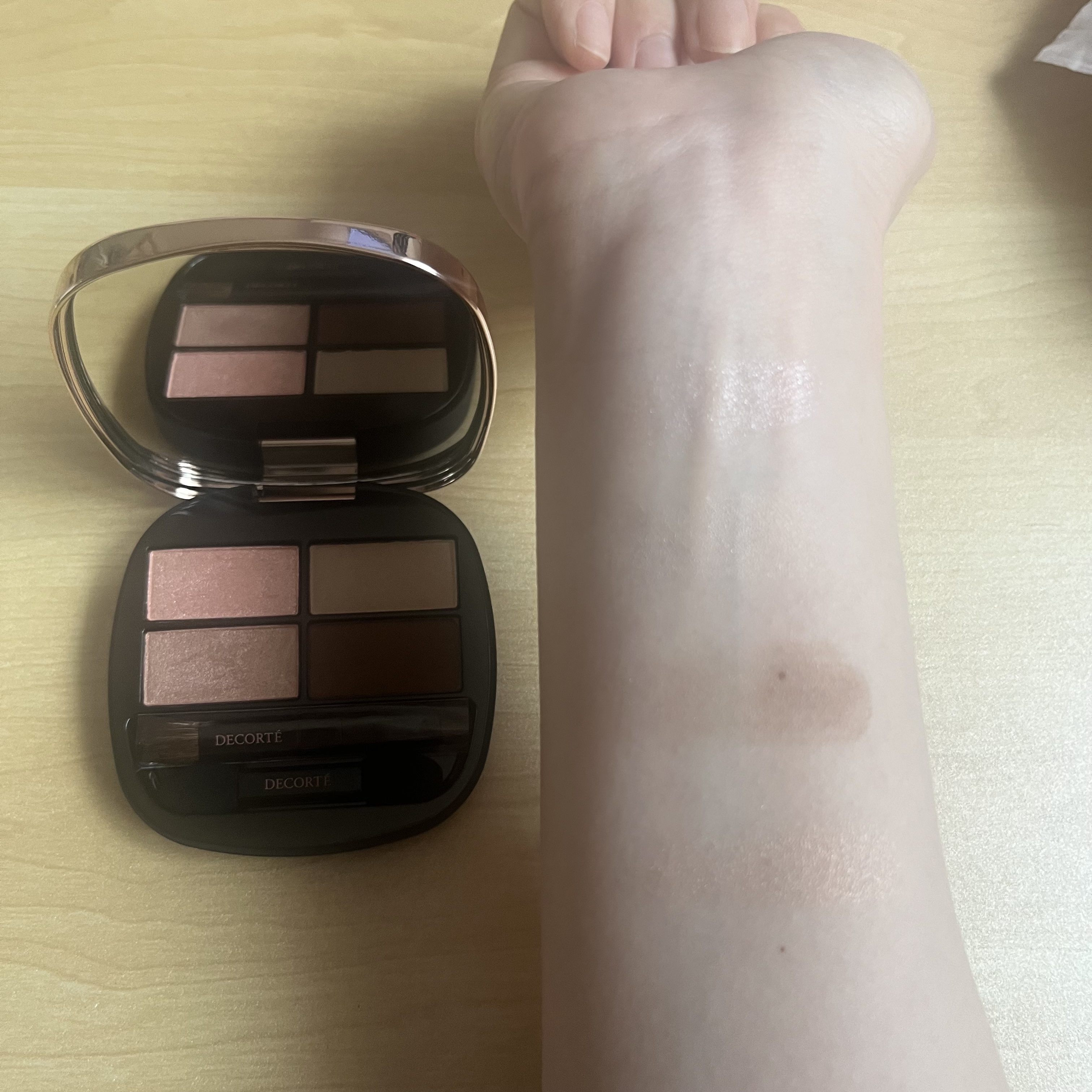 コントゥアリング アイシャドウ 013 レディッシュベージュ/DECORTÉ/アイシャドウパレットを使ったクチコミ（2枚目）