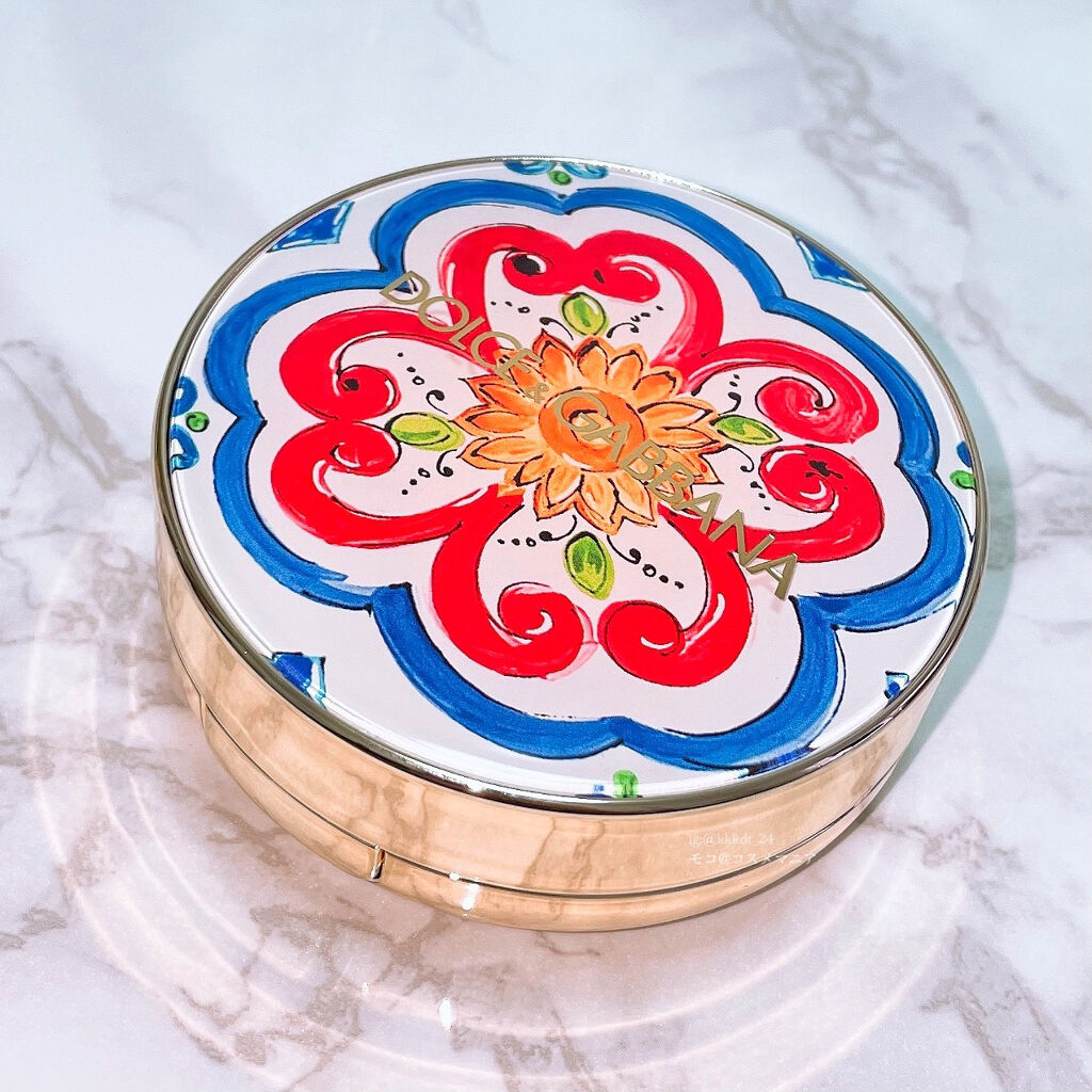 ソーラーグロウ ヘルシーグロウ クッションファンデーション ソーラーグロウ クッションケーストゥコンプリート /DOLCE&GABBANA BEAUTY/クッションファンデーションを使ったクチコミ（3枚目）