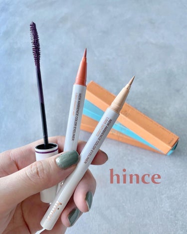 hince ニューアンビエンスカラーアイライナーのクチコミ「＼hinceのカラーアイライナーとマスカラ／

こんばんは、mahoです😊
hinceの新作を.....」（1枚目）