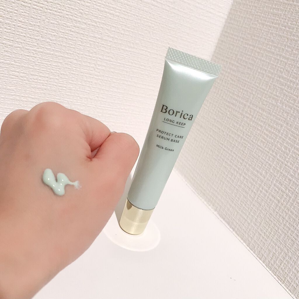 くずれ防止 美容液ケアベース ミルクグリーン SPF30 PA++/Borica/化粧下地を使ったクチコミ（3枚目）
