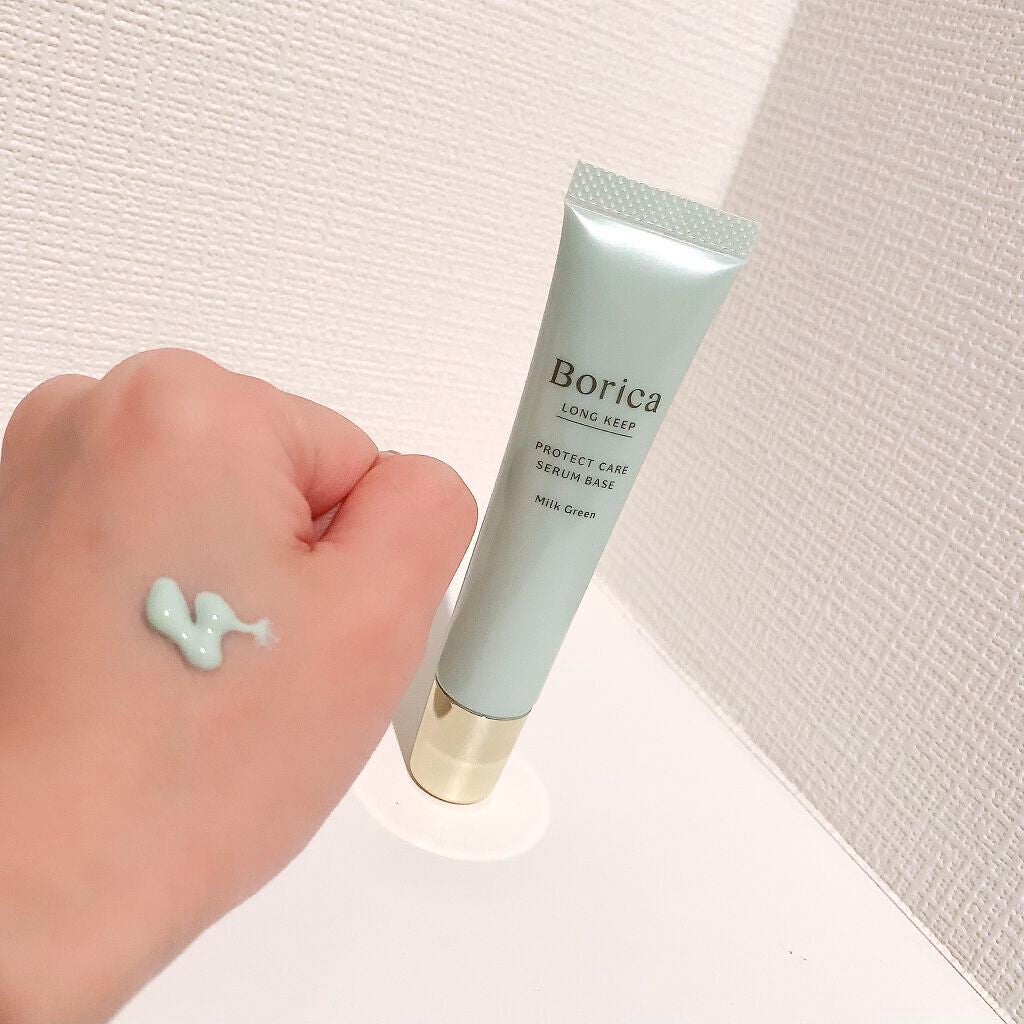 くずれ防止 美容液ケアベース ミルクグリーン SPF30 PA++/Borica/化粧下地を使ったクチコミ(3枚目)