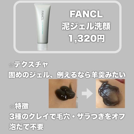 泥ジェル洗顔/ファンケル/その他洗顔料を使ったクチコミ(2枚目)