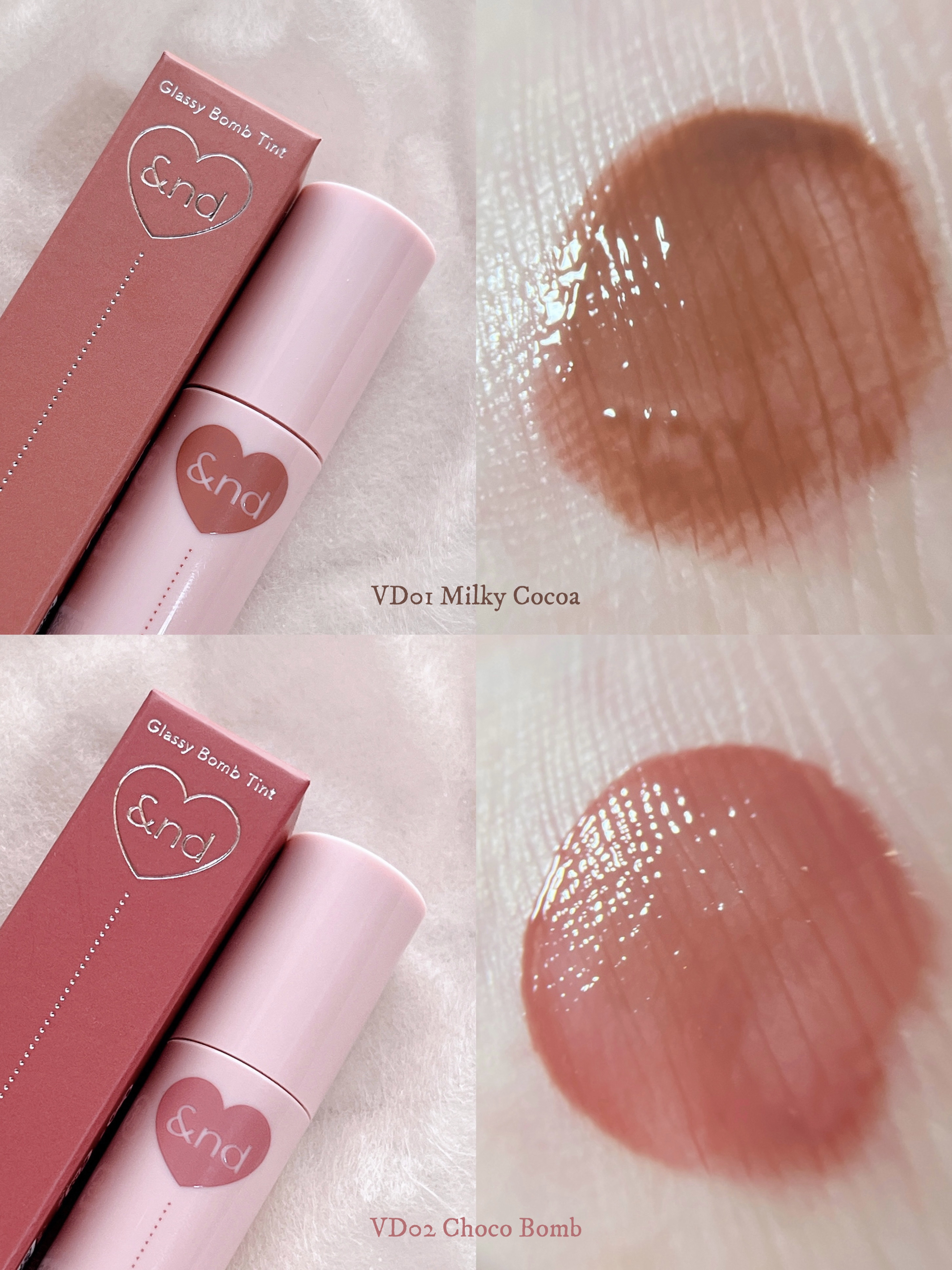 アンドバイロムアンド　グラッシーボムティント/&nd by rom&nd/リップティントを使ったクチコミ（3枚目）