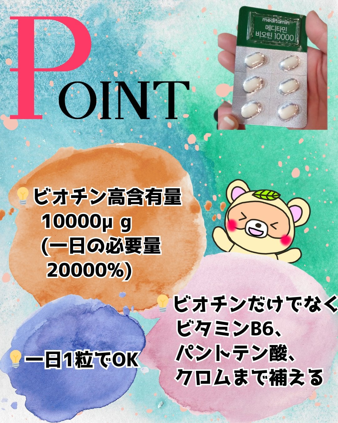 BIOTIN/メディタミン/美容サプリメントを使ったクチコミ(2枚目)