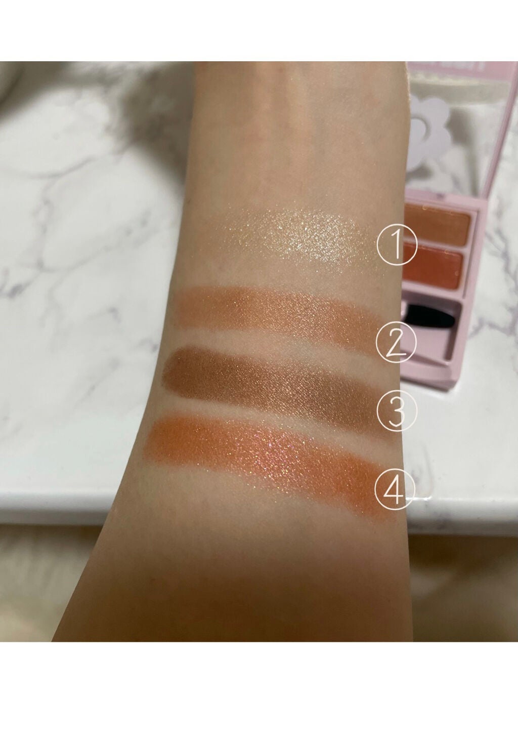 デイジードール アイカラー パレット/DAISY DOLL by MARY QUANT/アイシャドウパレットを使ったクチコミ(4枚目)