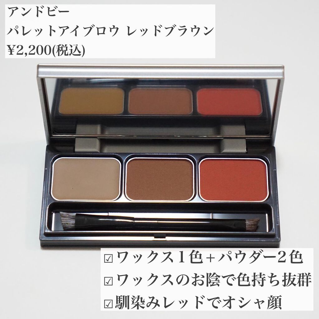 パレットアイブロウ/&be/パウダーアイブロウを使ったクチコミ(2枚目)