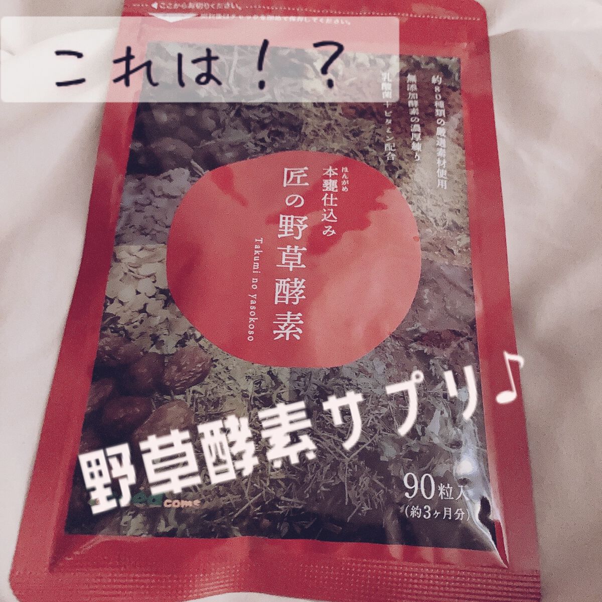 匠の野菜酵素/シードコムス/健康サプリメントを使ったクチコミ（1枚目）