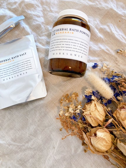 ハーバルバスソルト マンダリン/MARKS&WEB/無機塩系入浴剤を使ったクチコミ(1枚目)