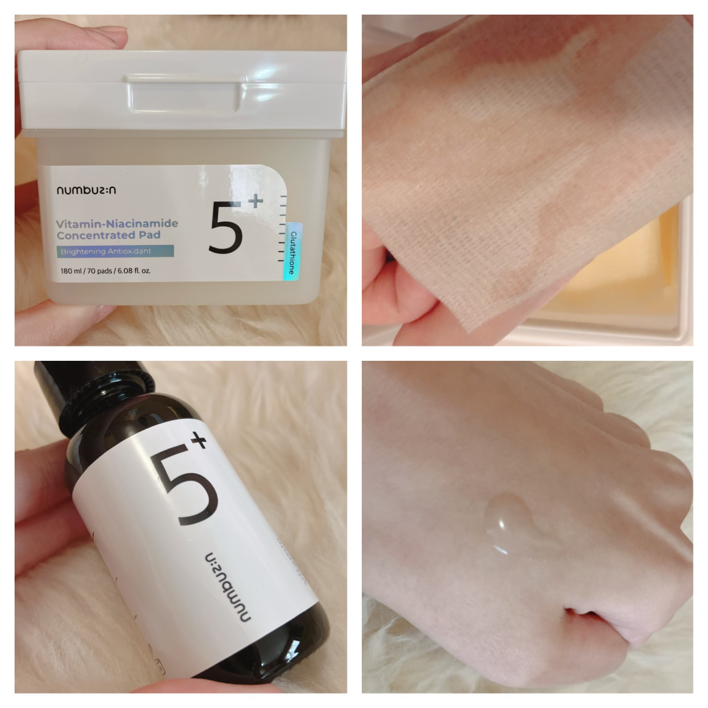 5番 白玉グルタチオンＣフィルムパッド/numbuzin/トナーパッドを使ったクチコミ（3枚目）