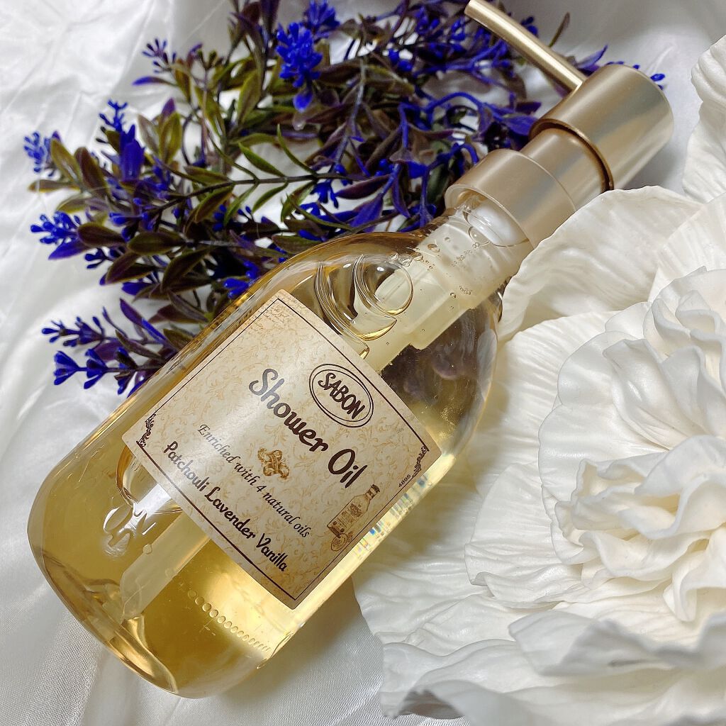  シャワーオイル パチュリ・ラベンダー・バニラ 300ml/SABON/ボディソープを使ったクチコミ（1枚目）