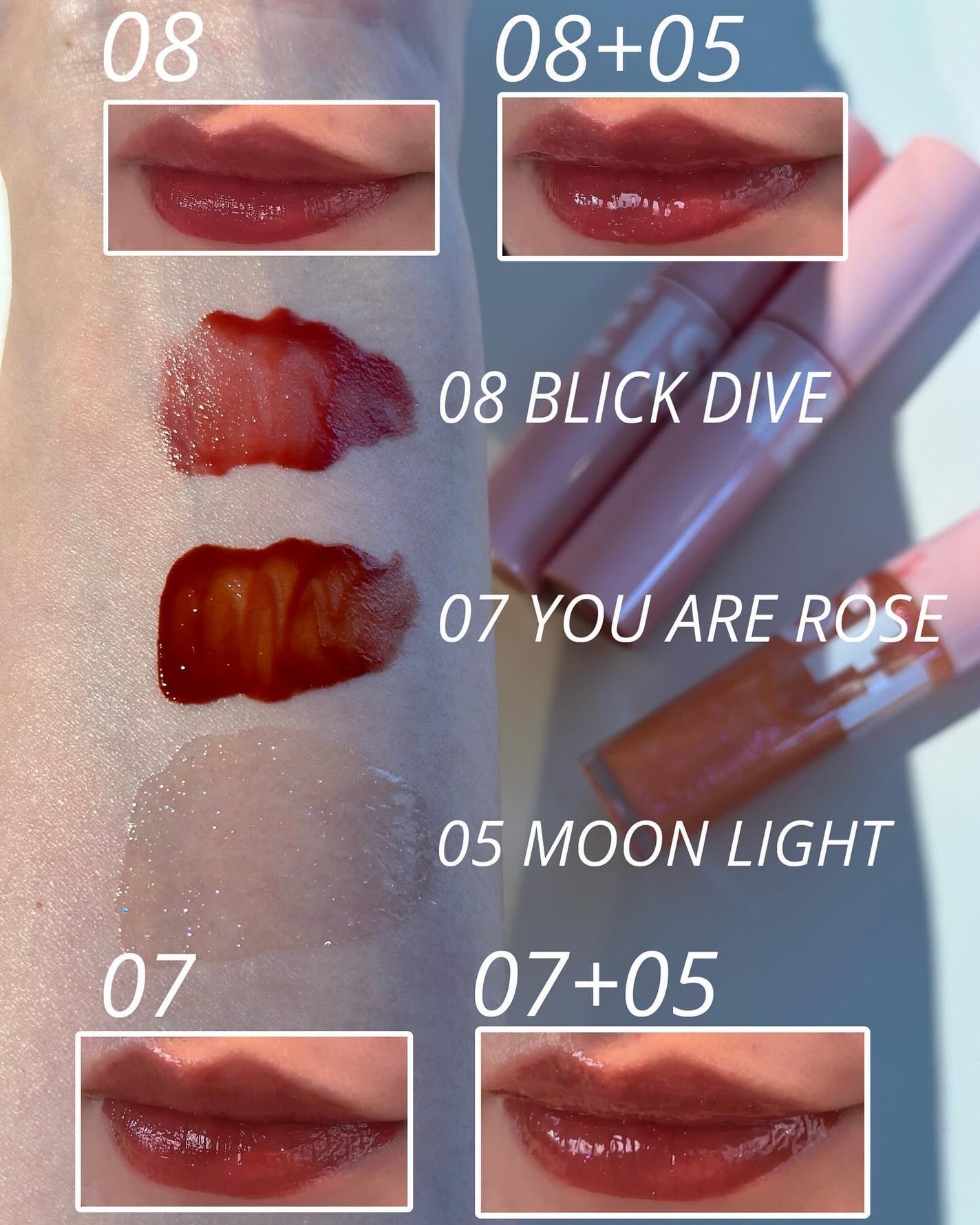 アイムミュートリップスティック/BLESSED MOON/口紅を使ったクチコミ(5枚目)