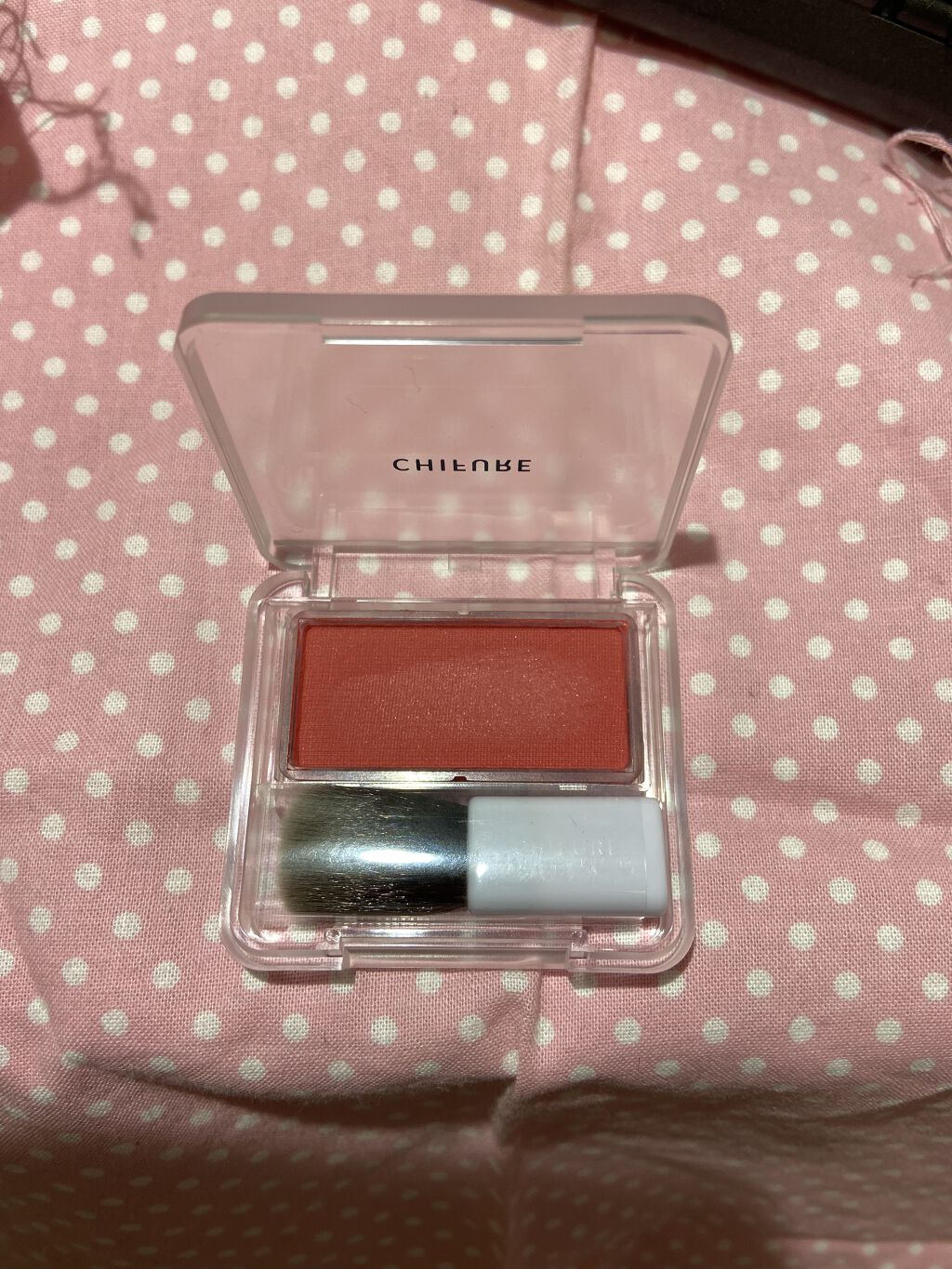 チーク カラー(ブラシ付)/ちふれ/パウダーチークを使ったクチコミ（2枚目）