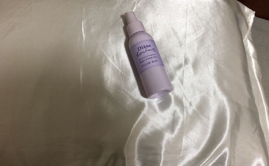 ダイアンボヌール おやすみピローミスト ナイトドリームティーの香り/ダイアン/ファブリックミストを使ったクチコミ（1枚目）
