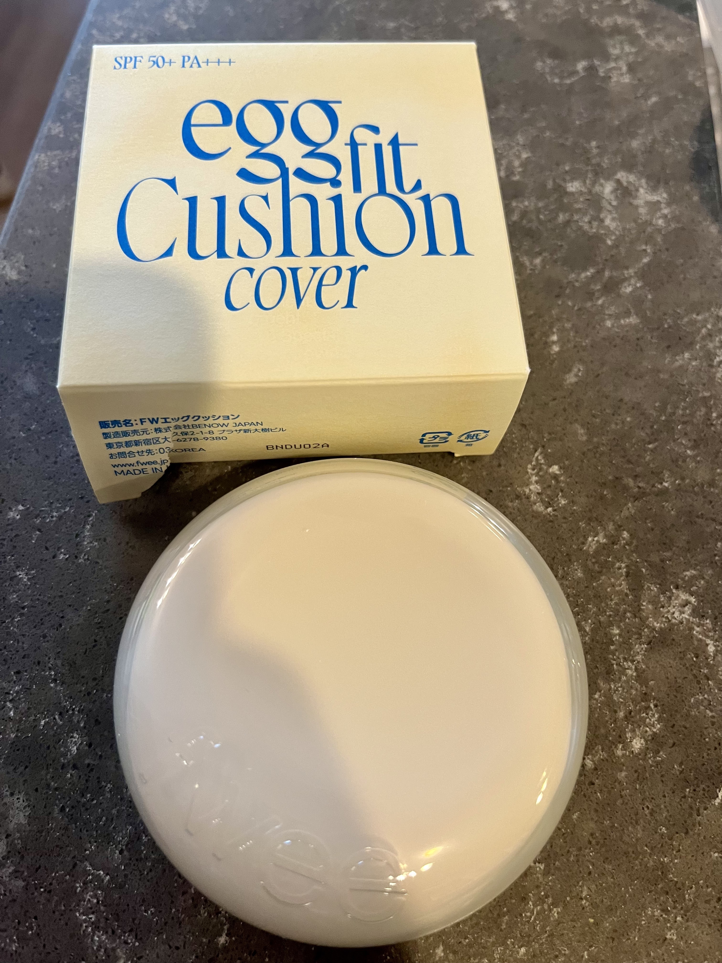 フィー クッションエッグフィットカバー 00 クリア/fwee/クッションファンデーションを使ったクチコミ（1枚目）