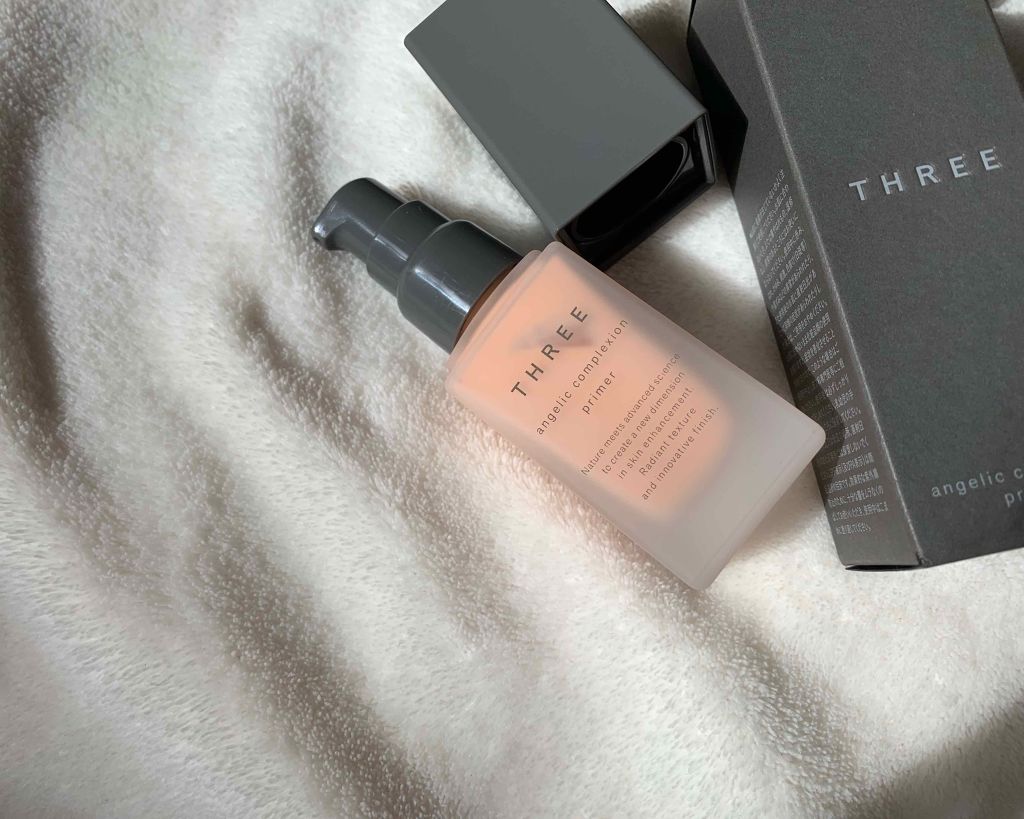 アンジェリックコンプレクションプライマー 02 JUST PEACHY/THREE/化粧下地を使ったクチコミ（1枚目）
