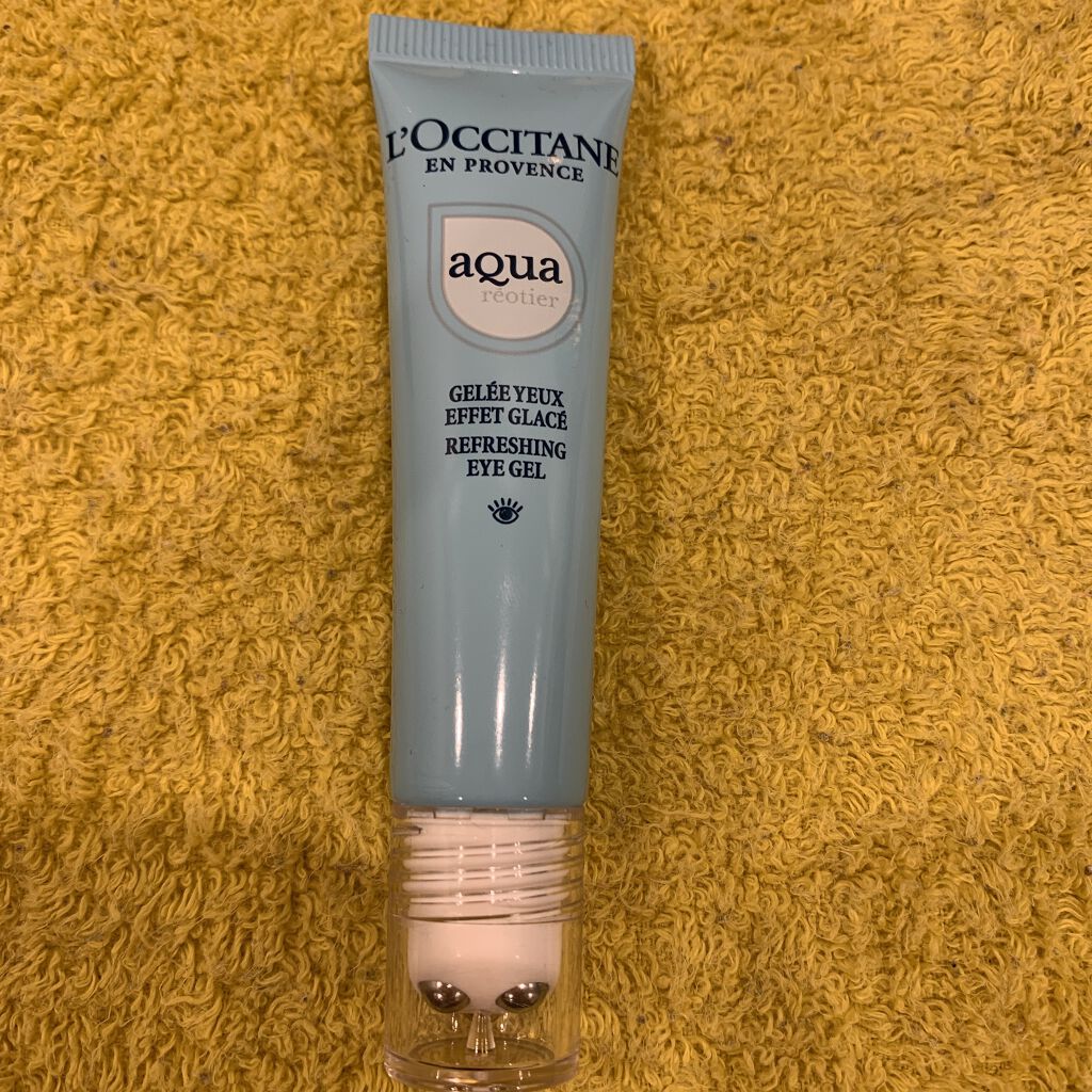 L'OCCITANE アクアレオティエ リフレッシングアイジェルのクチコミ「夏に限定で販売されていた。

冷蔵庫に入れてお風呂上がりにつけると気持ち良い。

コロコロでマ.....」（1枚目）