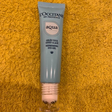 L'OCCITANE アクアレオティエ リフレッシングアイジェルのクチコミ「夏に限定で販売されていた。
冷蔵庫に入れてお風呂上がりにつけると気持ち良い。
コロコロでマ.....」(1枚目)