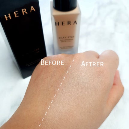 シルキーステイファンデーション/HERA/リキッドファンデーションを使ったクチコミ(2枚目)